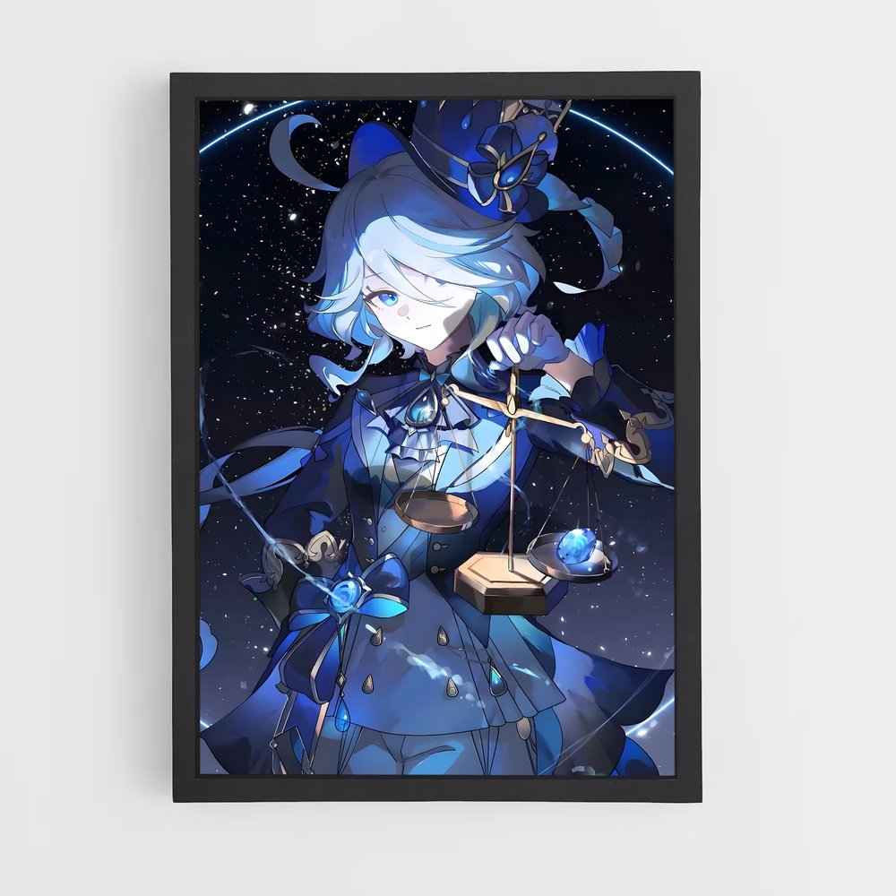 Poster L'Épée de la Demoiselle – affiche Genshin impact (vue 2)